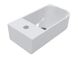 Умивальник Miraggio KO R (69125610) Miramarble, Глянцевий, Підвісний, Білий