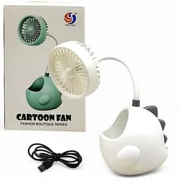 Вентилятор, 5 цветов, органайзер, встроенный аккумулятор 3.7 V, USB кабель (В ассортименте)