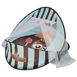 Коврик-манеж для младенца Tiibaby 66526A 2в1, дуга, подвески, играет музыка Сова, Голубой