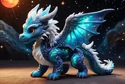 Дерев'яний фігурний пазл Чарівний дракон, А5, Дерев'яна коробка 35 елементів