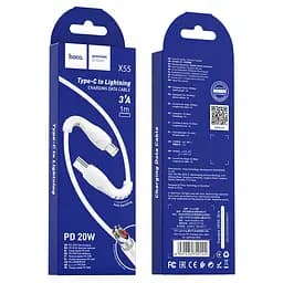 Кабель Hoco X55 Trendy PD charging data cable for Lightning White - мініатюра 3