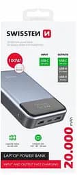 Портативна батарея Swissten Power Bank For Laptop 20000mAh 100W PD - мініатюра 2