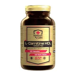 L-карнітин та зелений чай Immune-Labs L-Carnitine HCL + Green Tea, 120 капсул