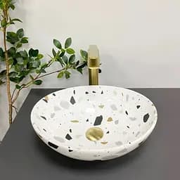 Умивальник VBI Parma terazzo glossy накладний VBI-011011, Цветной