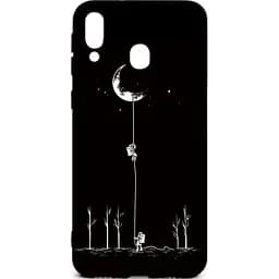 Чохол-накладка Toto Cartoon Soft Silicone TPU Case Samsung Galaxy M20 Moon Black