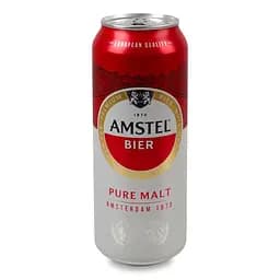 Набір пиво Amstel світле 5% 4 шт. х 0.5 л з/б - мініатюра 2