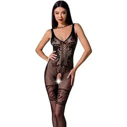 Бодістокінг Passion BS069 комбінезон імітація панчох та боді S/M/L black