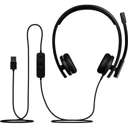 Навушники Logitech гарнітура спеціалізована H570e Corded Stereo USB-C (981-001431) чорна - мініатюра 4