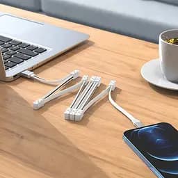 Кабель складной магнитный Hoco U103 Lightning 1 м белый