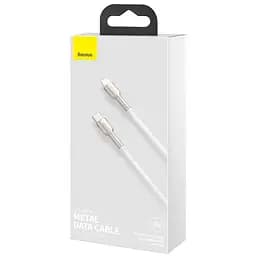 Дата кабель Baseus Cafule Metal Type-C to Lightning PD20W (1m) (CATLJK-A) Білий - мініатюра 3