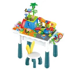 Столик с конструктором, HX839-84A, стульчик, 148 деталей