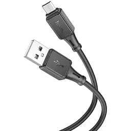 Кабель Hoco X101 Assistant silicone charging data cable Micro Чорний