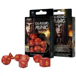 Набір кубиків Classic Runic Red & yellow Dice Set , 7 шт. (SCLR23)