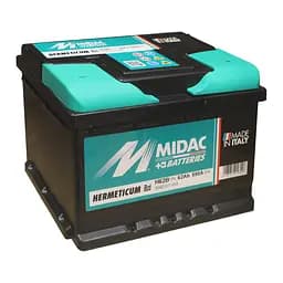 Акумулятор 6СТ-62A MIDAC HERMETICUM, 12V, 62Ah (-/+) низький Євро,  EN590А
