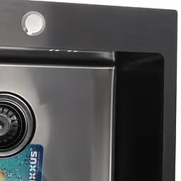 Кухонна мийка Mixxus black MX5050-200x1.0-PVD MX0578, Чорний матовий - мініатюра 3