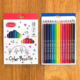 Карандаши цветные Acmeliae, 18 цветов, треугольный корпус, 3 мм