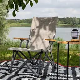 Крісло розкладне Bo-Camp Chelsea Grey сіре (DAS303258) - мініатюра 10