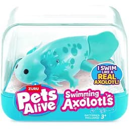 Интерактивная игрушка Pets & Robo Alive Аксолотль 9556B, бирюзовый