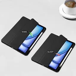 Чохол-книжка BeCover Soft Edge TPU з кріпленням Apple Pencil для Apple iPad Air 13" M2/M3 2024/2025 Black (711711) - мініатюра 4