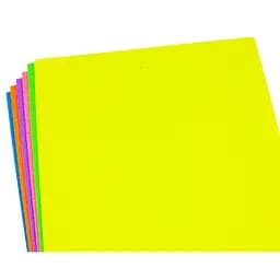 Фоаміран EVA 1,7 мм мікс флуоресцентний глітер А4 6 листів 17F-MIX