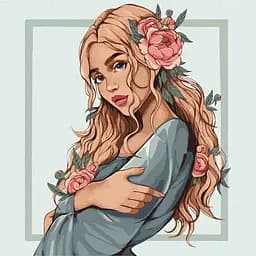 Картина по номерам "Весенний цветок" KHO8411 40х40 см