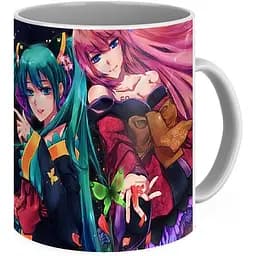 Кружка GeekLand Вокалоиды Vocaloid Хацуне Мику Hatsune Miku Лука и Мику VC 02.03 330 мл белая