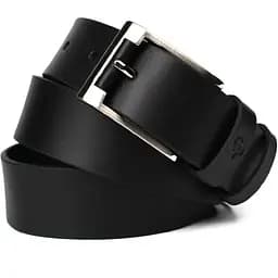 Ремінь шкіряний Grande Pelle чорний 120х3.8х0.5 см acs0032052