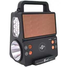 Ліхтар Kensa FP05 Solar Power Bank Bluetooth колонка, сонячна панель (28996)