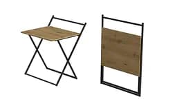 Стіл трансформер Компакт 3 750x790x720 Чорний метал ДСП Дуб Артізан 16 мм FRD-104681