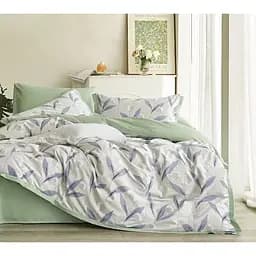 Комплект постельного белья Soho Voyage Green Elle Евро 200x230 см бежево-зеленый (A130063)