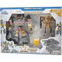 Набор армейских роботов Able Star со световым мечом золотисто-черный (3929-2)