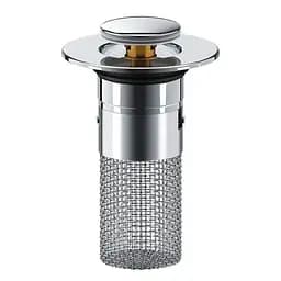 Пробково-прессовый фильтр для раковины, душа из нержавеющей стали с прыгающим сердечником, 1 шт