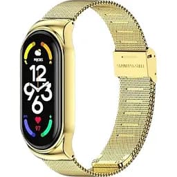 Ремешок BeCover Metal для Xiaomi Mi Smart Band 7 Gold (707495)