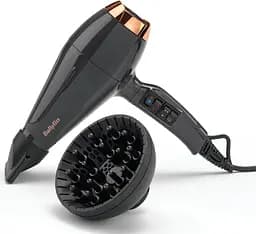BaByliss Фен Air Pro, 2200Вт, 2 режими, дифузор, іоніз-я, хол. обдув, чорний - мініатюра 9