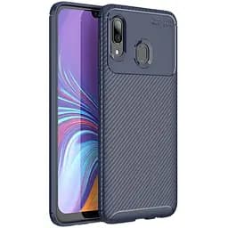 Чехол-накладка iPaky Carbon Fiber Series/Soft TPU Case Samsung Galaxy A40 Blue