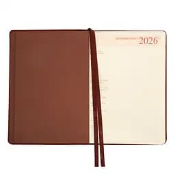 Щоденник-діловий записник А5 Leo Planner датований 2026 Case коричневий 368 сторінок (252659) - мініатюра 3