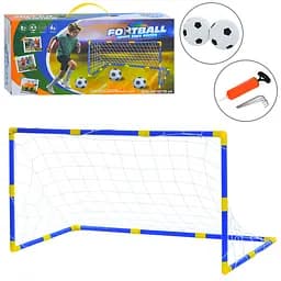 Футбольні ворота A-Toys 120x56x62 см із сіткою, м'ячами та насосом (2 шт.) MR1561
