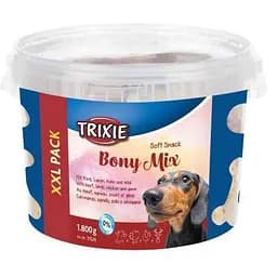 Ласощі Trixie Soft Snack Bony Mix XXL для собак асорті відро пластик 1800 г