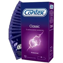Презервативи класичні з силіконовою змазкою Contex Classic 12 шт.