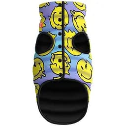 Курточка для собак Waudog Clothes рисунок Смайлики на голубом M47 В 69-73 см С 41-45 см