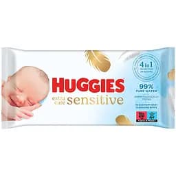 Влажные салфетки Huggies Extra Care Sensitive 56 шт.