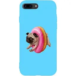 Чехол-накладка Toto Matt TPU 2 mm Print Case Apple iPhone 7 Plus/8 Plus #34 Dog Donat Sky Blue