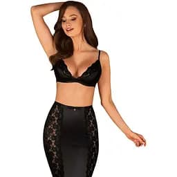 Сексуальный комплект Obsessive Blanita L/XL черный