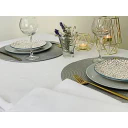 Скатертина Ecotton Duck вологовідштовхувальна 200х170 см біла (23127)