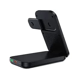 Повербанк з підставкою 10000mAh Choetech B750 Black QC3.0 PD3.0 бездротова зарядка смартфонів та Apple Watch (43-00133) - мініатюра 3