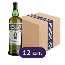 Упаковка віскі WIlliam Lawson's від 3 років витримки 40% 12 л (1 л х 12 шт.)