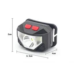 Налобний ліхтарик JY-108 CREE XPE + 2хCOB Micro USB - мініатюра 5