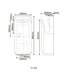 Сушарка для рук Hotec 11.101 ABS White - мініатюра 5