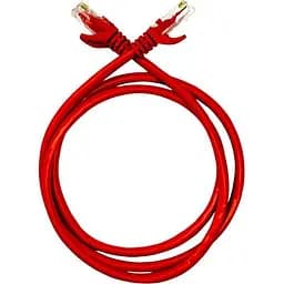 Патч-корд 3м UTP cat.5e, CCA, 24AWG, red GEAR (GPC-UTPCCARJ45-3R) - мініатюра 2