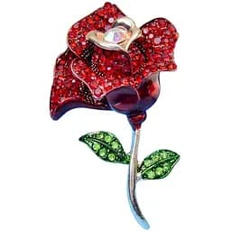 Брошь Цветок красный (84946980)
